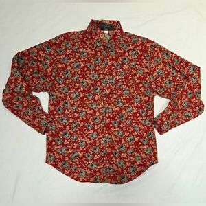 Vintage Orvis Women's Floral Button Down Cotton Top M